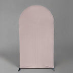 Flesh Pink Ripples Pattern Arch Backdrop Cover for Birthday Party Wedding Baby Shower Decorations Chiara, alternate view 2