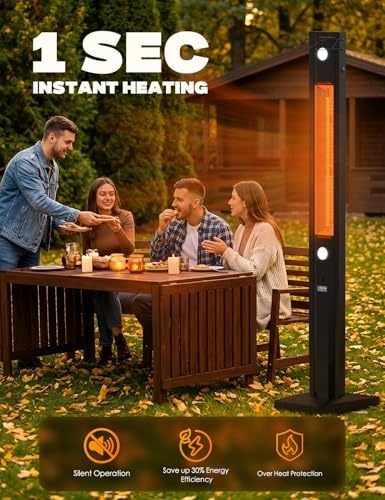 FlexRay 80" Electric Infrared Patio Heater for Indoor Outdoor, alternate view 6