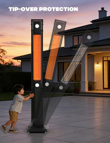 FlexRay 80" Electric Infrared Patio Heater for Indoor Outdoor, alternate view 7