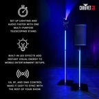 FLEXstand FX ILS DJ Lighting & Speaker Stand with Built-in RGB+WW LED Light Strip, Adjustable Telescoping Tripod, alternate