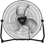 Floor Fan, 3 Speeds High Velocity Heavy Duty 20 Inch Industrial Fan, 4800 CFM 360° Adjustable Tilt 21.33 ft/sec