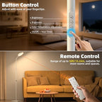 Floor Lamp, Adjustable Height Floor Lamps for Living Room Bedroom, 120 LED Super Bright Standing Lamp Remote &, alternate