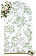 Floral Arch Backdrop Cover 7.2FT Sage Green Floral Arch Covers Stretchy in 7.2FT in Sage Green Floral