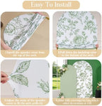 Floral Arch Backdrop Cover 7.2FT Sage Green Floral Arch Covers Stretchy in 7.2FT in Sage Green Floral, alternate view 5