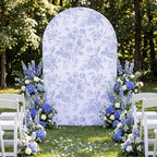 Floral Arch Cover 7.2ft Blue Stretchy Spandex for Wedding in 7.2ft in Blue, alternate view 5