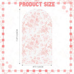 Floral Arch Cover 7.2ft Pink Stretchy Spandex for Wedding in 7.2ft in Pink, alternate view 2