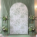 Floral Arch Cover 7.2ft Sage Green Stretchy Spandex for Wedding in 7.2ft in Sage Green