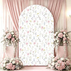 Flower Arch Backdrop Cover 7.2ft Stretch Fabric Cover Fits Arch Backdrop Stand, Stand for Wedding, Birthday