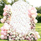 Flower Arch Backdrop Cover 7.2ft Stretch Fabric Cover Fits Arch Backdrop Stand, Stand for Wedding, Birthday, alternate view 2