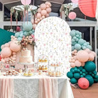 Flower Arch Backdrop Cover 7.2ft Stretch Fabric Cover Fits Arch Backdrop Stand, Stand for Wedding, Birthday, alternate view 3