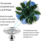 Flower Ball Centerpieces for Table 2 Pcs Fake Rose Centerpiece Flowers Dusty Blue Artificial Silk Floral, alternate view 5