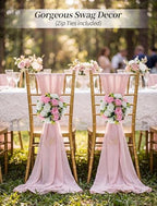 Flower Balls Centerpieces for Table: 6 Pcs Pink White Faux Roses in 9.5"x4.75" in Pink & White, alternate view 6
