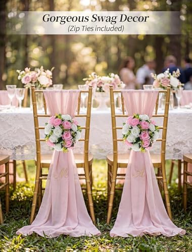 Flower Balls Centerpieces for Table: 6 Pcs Pink White Faux Roses in 9.5"x4.75" in Pink & White, alternate view 6