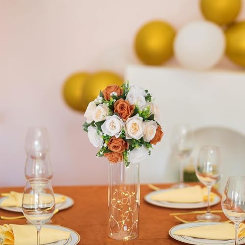Flower Balls for Centerpieces Decoration: 2 Pcs, Terracotta in 22.8"(H) in Terracotta - 3 Colors, alternate view 4
