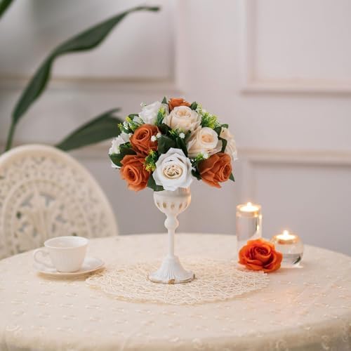 Flower Balls for Centerpieces Decoration: 2 Pcs, Terracotta in 22.8"(H) in Terracotta - 3 Colors, alternate view 6