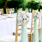 Flower Balls for Centerpieces Tables: 10 PCS White Flowers for Centerpieces in White, alternate view 5