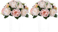 Flower Balls for Table Centerpieces: Artificial Rose Arrangement in Peachy Pink & Creamy White