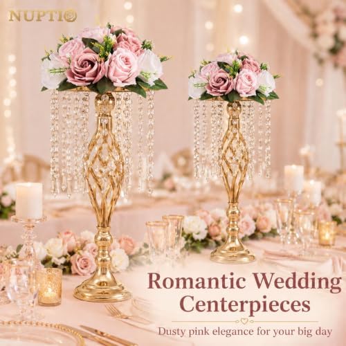 Flower Balls for Table Centerpieces: Dusty Pink & White Fake Flowers in Dusty Rose & White, alternate view 3