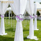 Flower Balls for Table Centerpieces: Purple & White Artificial Rose in Lilac, alternate view 6