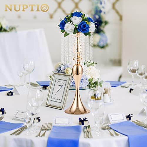 Flower Balls for Wedding Centerpieces - 6 Pcs 9.5 inch Diameter Fake Flower Ball Arrangement Bouquet Party, alternate view 2