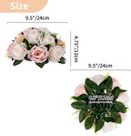 Flower Balls for Wedding Centrepieces - 10 Pcs 9.5in Diameter Artificial Flower Ball Arrangement Bouquet Peachy, alternate