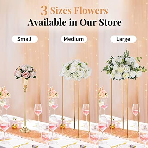 Flower Balls for Wedding Centrepieces - 10 Pcs 9.5in Diameter Artificial Flower Ball Arrangement Bouquet Peachy, alternate