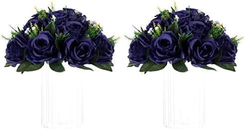 Flower Balls for Wedding Centrepieces - 2 Pcs 9.5in Diameter Artificial Flower Ball Arrangement Bouquet Party