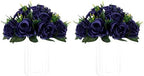 Flower Balls for Wedding Centrepieces - 2 Pcs 9.5in Diameter Artificial Flower Ball Arrangement Bouquet Party