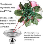 Flower Balls Table Rose Centerpieces: 2 Pcs Fake Flowers Champagne White in 5.9’’(H) in Peach Champagne & White, alternate