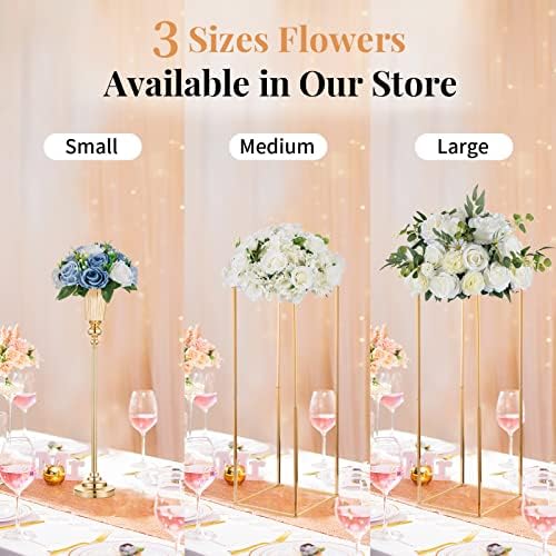 Flower Balls Wedding Table Centerpieces, Dusty Blue & White Roses in Dusty Blue & White, alternate view 6