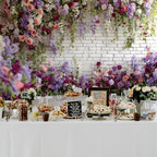 Flower Brick Wall Backdrop 9x6ft Violet Flowers Photography Backdrops in 9x6ft, alternate view 5