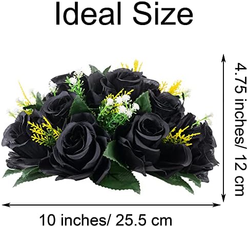 Flower Centerpieces for Wedding Tables: Black, 6 Packs in Black, alternate view 3