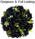 Flower Centerpieces for Wedding Tables: Black, 6 Packs in Black, alternate view 6