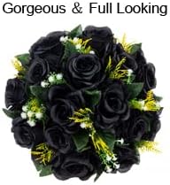 Flower Centerpieces for Wedding Tables: Black, 6 Packs in Black, alternate view 6