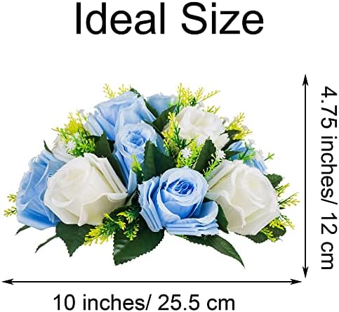 Flower Centerpieces for Wedding Tables: Blue & White, 10 Packs in Blue & White, alternate view 3