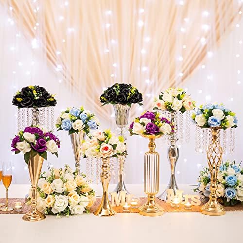 Flower Centerpieces for Wedding Tables: Blue & White, 10 Packs in Blue & White, alternate view 6