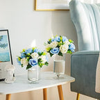 Flower Centerpieces for Wedding Tables: Blue & White, 2 Packs in Blue & White, alternate view 5