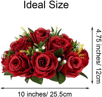 Flower Centerpieces for Wedding Tables: Crimson, 10 Packs in Crimson, alternate view 3