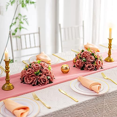 Flower Centerpieces for Wedding Tables: Dusty Rose, 10 Packs in Dusty Rose, alternate view 2