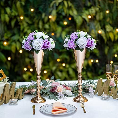 Flower Centerpieces for Wedding Tables: Lilac & White, 2 Packs in Lilac & White, alternate view 5