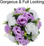 Flower Centerpieces for Wedding Tables: Lilac & White, 2 Packs in Lilac & White, alternate view 6