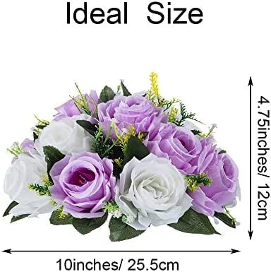 Flower Centerpieces for Wedding Tables: Lilac & White, 6 Packs in Lilac & White, alternate view 3