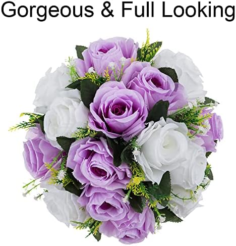 Flower Centerpieces for Wedding Tables: Lilac & White, 6 Packs in Lilac & White, alternate view 6