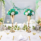 Flower Centerpieces for Wedding Tables: Teal & White, 2 Packs in Teal & White, alternate view 4