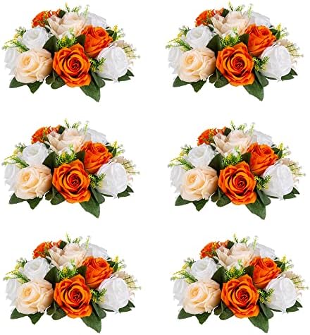 Flower Centerpieces for Wedding Tables: Wedding Table Decorations Orange Flower Balls Centerpieces for