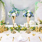 Flower Centerpieces Wedding Tables: Dusty Blue & White, 10 Packs in Dusty Blue & White, alternate view 4