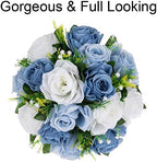 Flower Centerpieces Wedding Tables: Dusty Blue & White, 10 Packs in Dusty Blue & White, alternate view 6