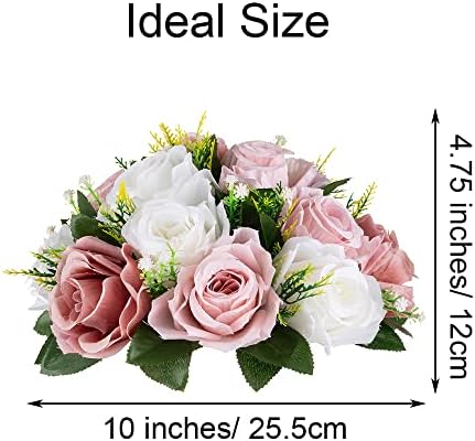 Flower Centerpieces Wedding Tables: Dusty Rose & White, 2 Packs in Dusty Rose & White, alternate view 3