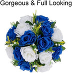 Flower Centerpieces Wedding Tables: Royal Blue & White, 2 Packs in Royal Blue White, alternate view 6