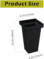 Flower Display Stand, 4 Tier Metal Plant Stand with 16 PCS Black Flower Buckets, Heavy Duty Moving Flower Cart, alternate